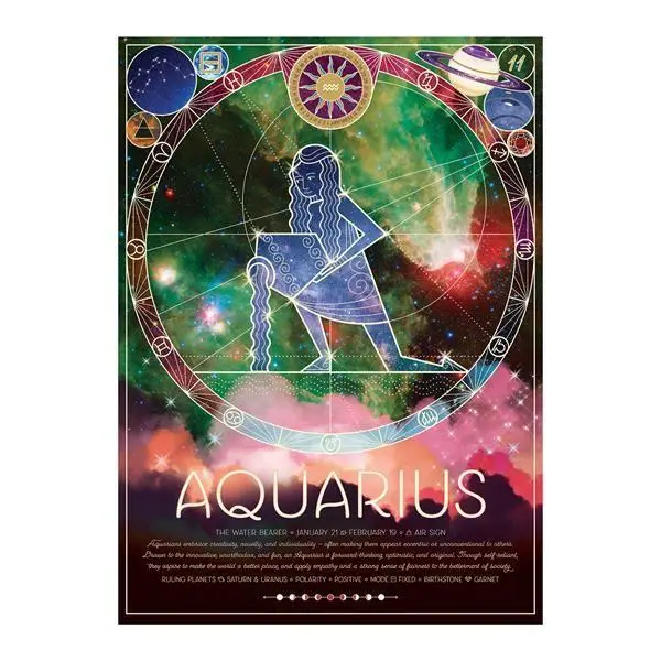 Bild: 625012450218 | Sternzeichen Wassermann 500 Teile | PUZZLES | Spiel | 3845021 | 2025