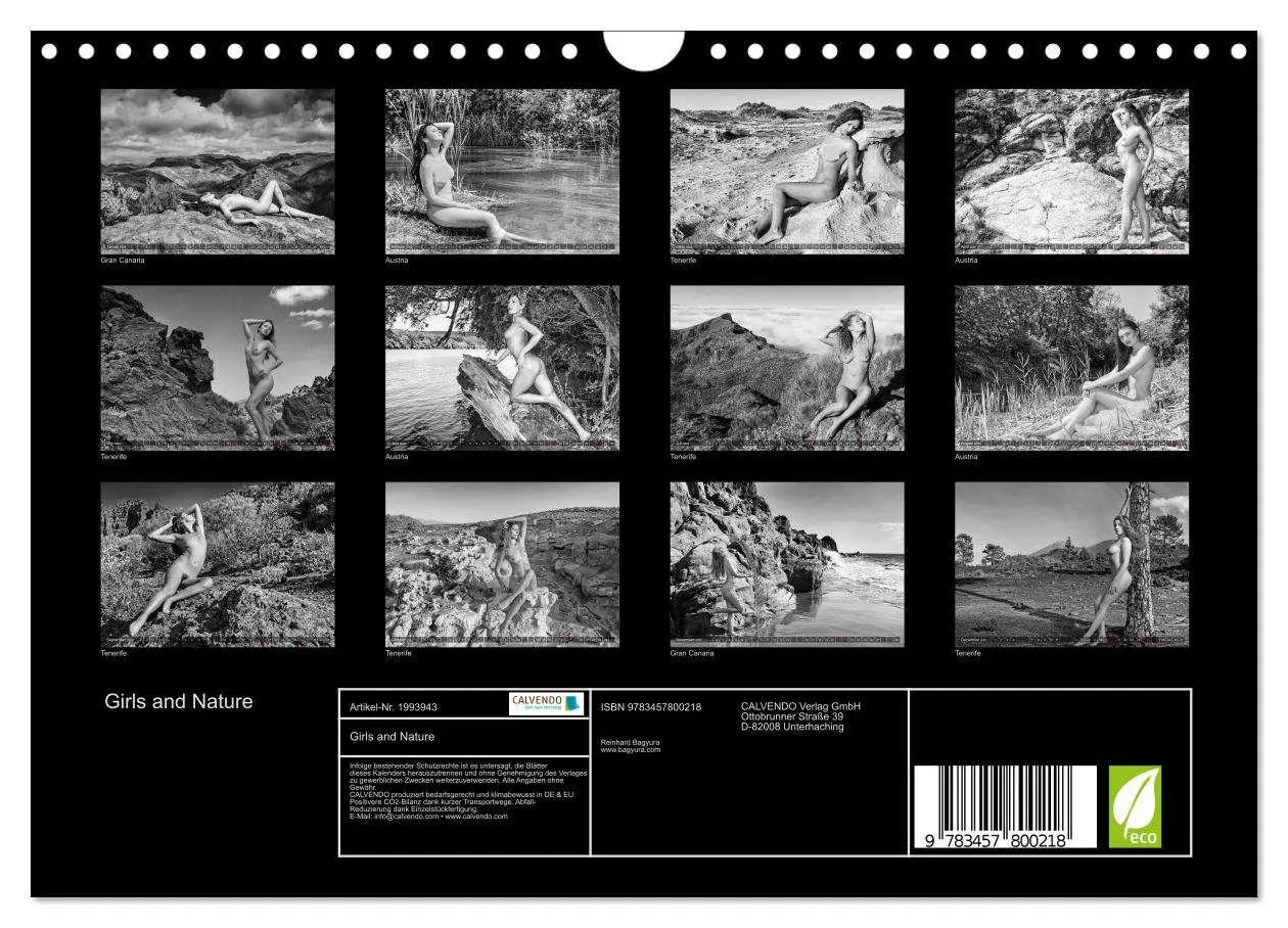 Bild: 9783457800218 | Girls and Nature (Wandkalender 2026 DIN A4 quer), CALVENDO...