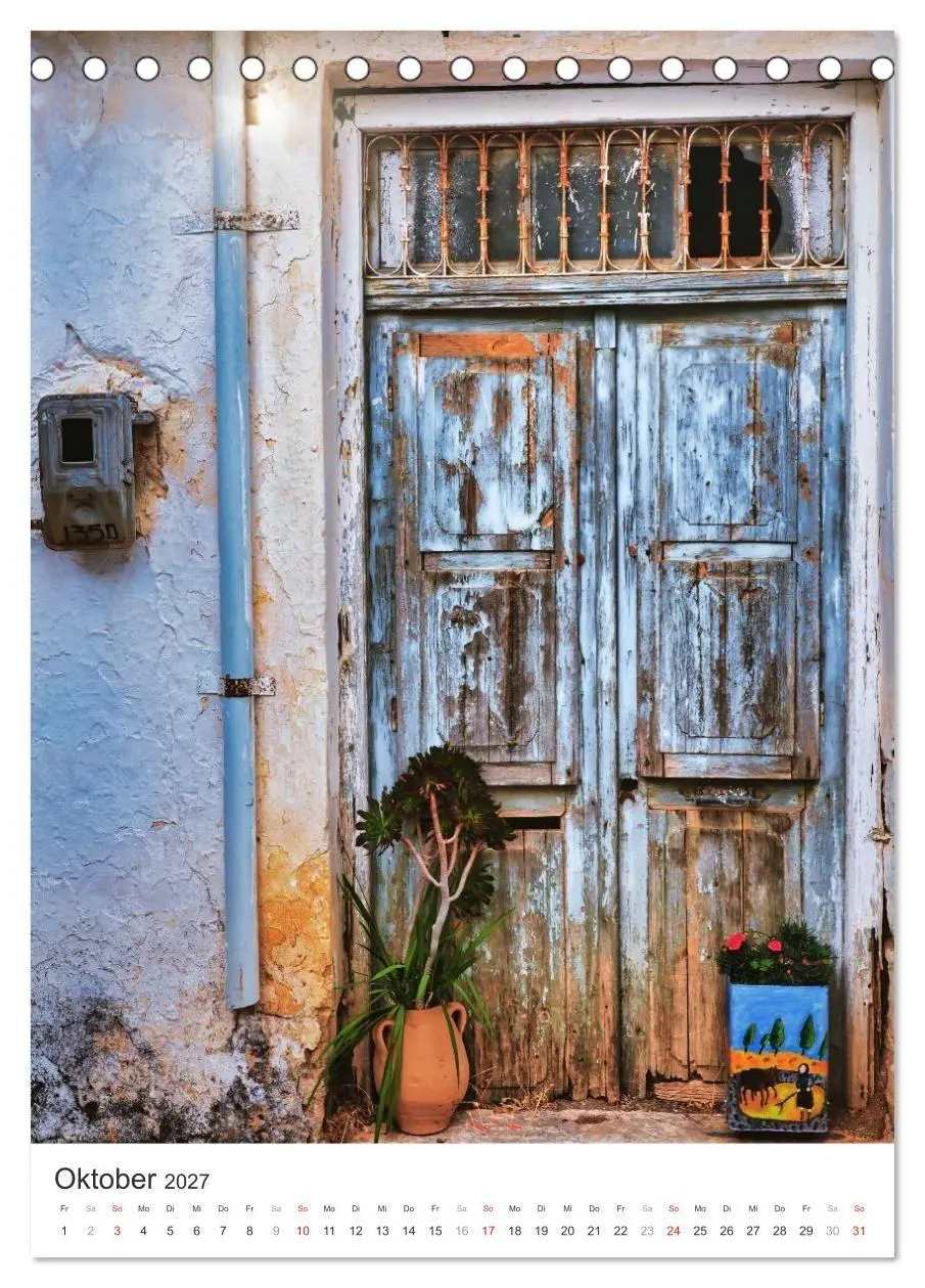 Bild: 9783516750218 | Kreta, deine Türen (Tischkalender 2027 DIN A5 hoch), CALVENDO...