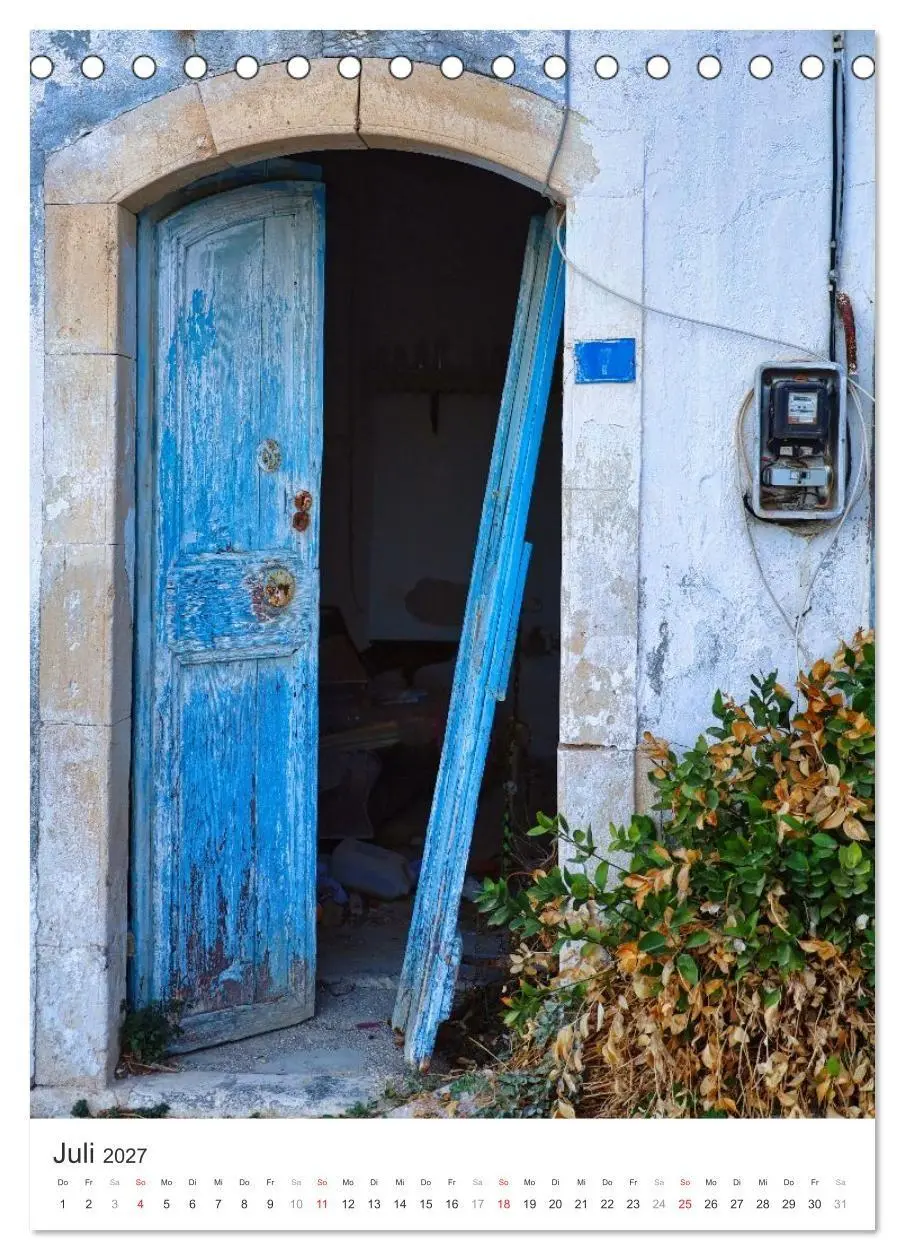 Bild: 9783516750218 | Kreta, deine Türen (Tischkalender 2027 DIN A5 hoch), CALVENDO...