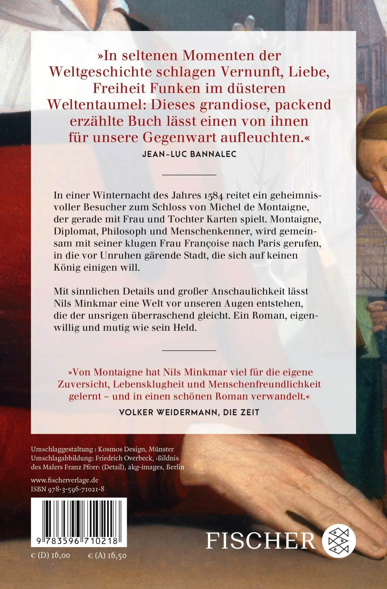 Rückseite: 9783596710218 | Montaignes Katze | Roman | Nils Minkmar | Taschenbuch | 400 S. | 2024