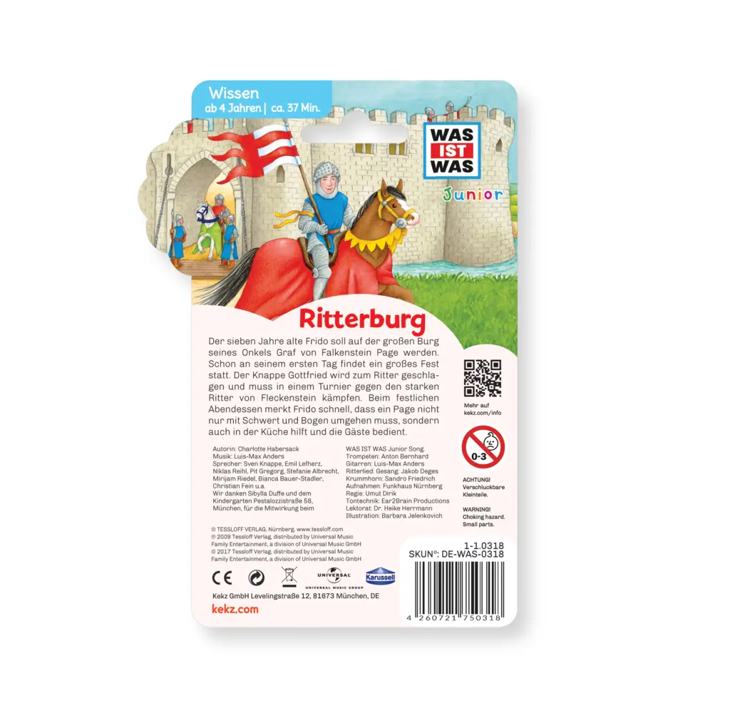 Bild: 4260721750318 | WAS IST WAS junior - Ritterburg,1 Audio-Chip | Hörspiel | Was Ist Was