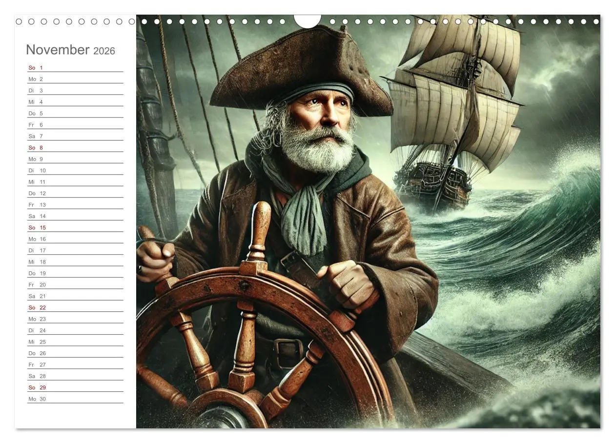 Bild: 9783457270318 | KI Piraten - Abenteuer der Seeräuber auf hoher See (Wandkalender...