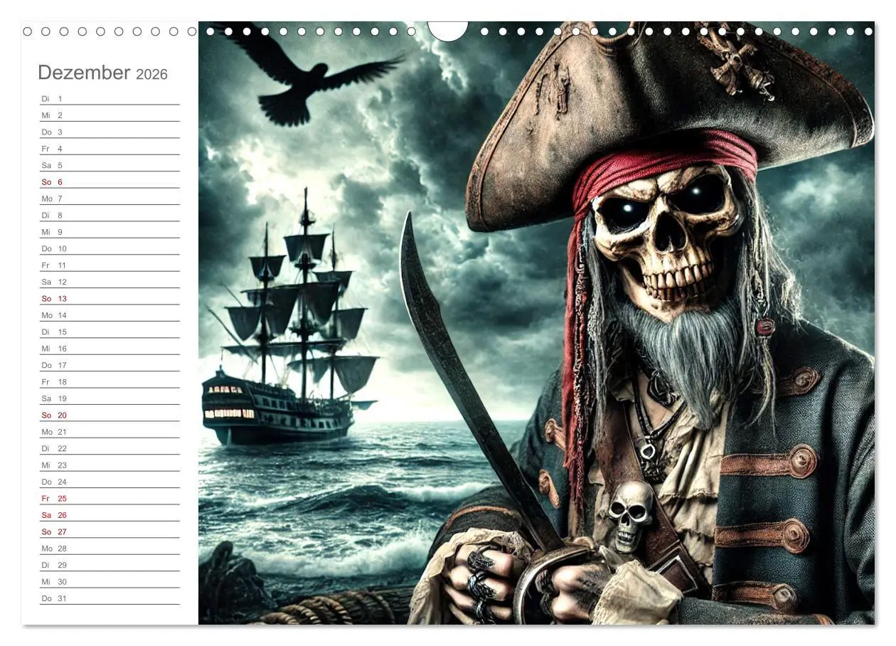 Bild: 9783457270318 | KI Piraten - Abenteuer der Seeräuber auf hoher See (Wandkalender...