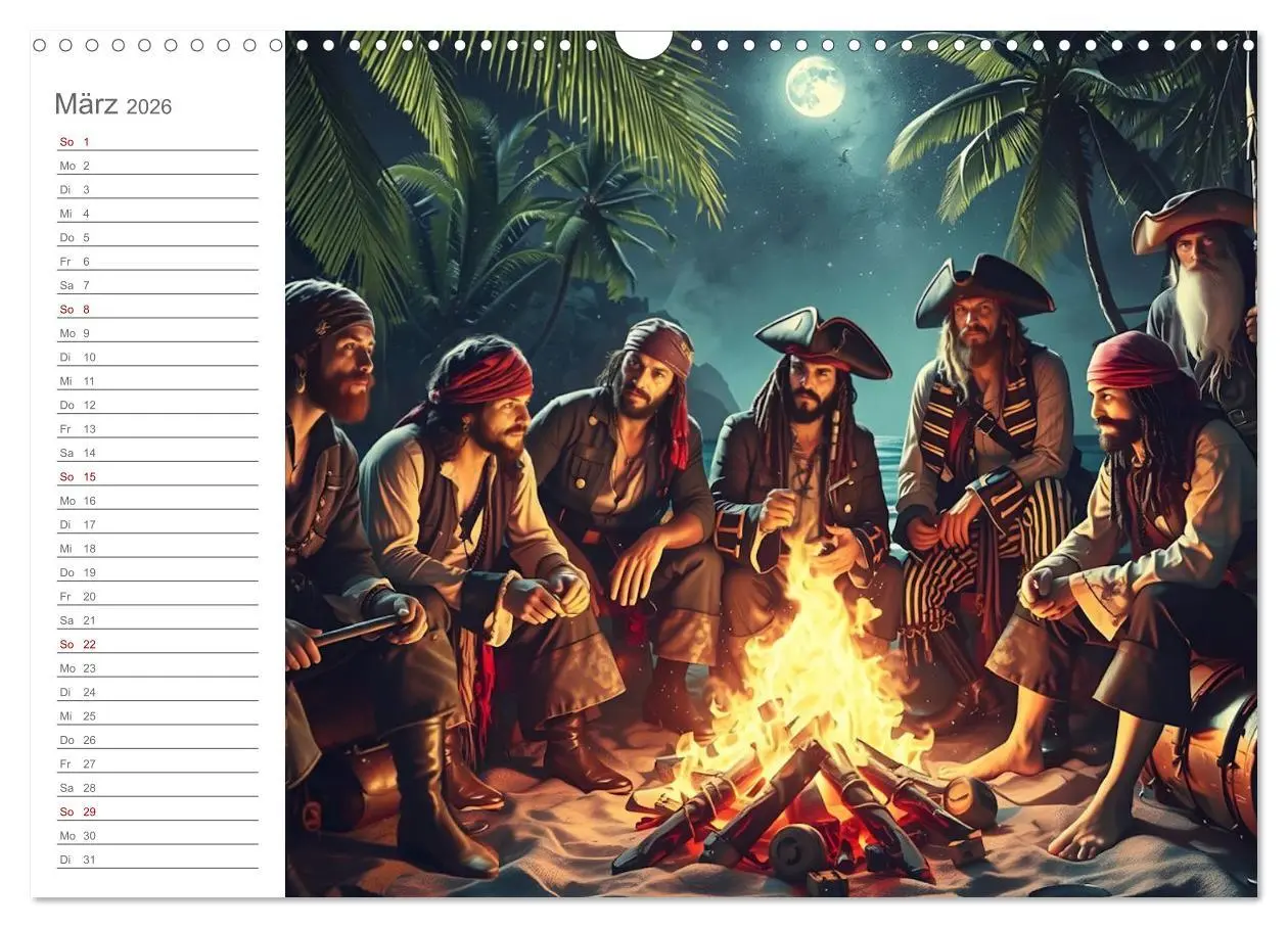 Bild: 9783457270318 | KI Piraten - Abenteuer der Seeräuber auf hoher See (Wandkalender...