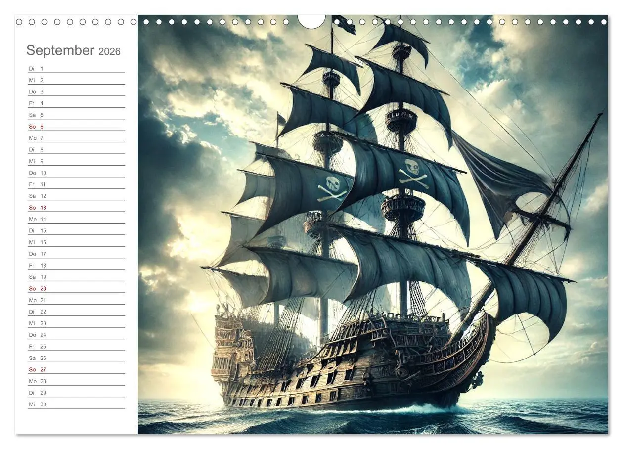 Bild: 9783457270318 | KI Piraten - Abenteuer der Seeräuber auf hoher See (Wandkalender...