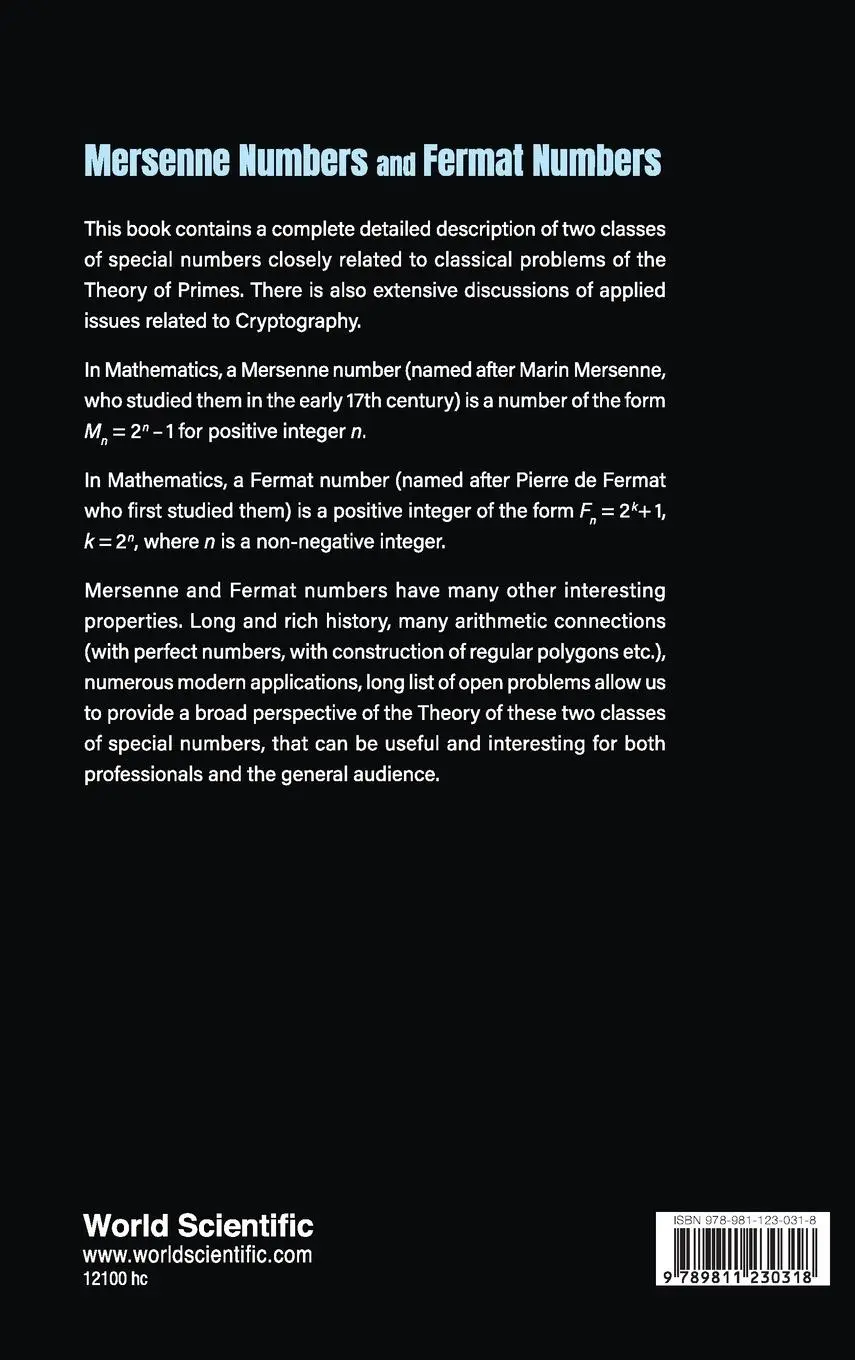 Rückseite: 9789811230318 | MERSENNE NUMBERS AND FERMAT NUMBERS | Elena Deza | Buch | Englisch