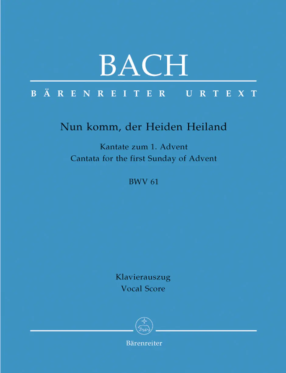 Cover: 9790006490318 | Cantata BWV 61 Nun Komm | Cantata for the First Sunday of Advent