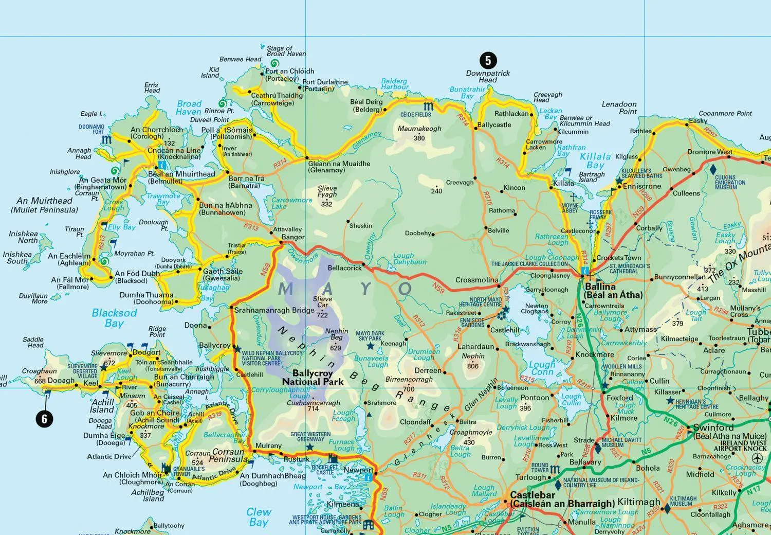 Bild: 9780008780418 | Wild Atlantic Way Pocket Map | Collins Maps | (Land-)Karte | Englisch