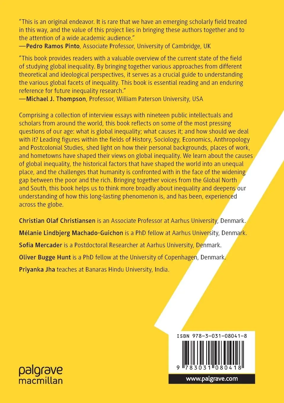 Rückseite: 9783031080418 | Talking About Global Inequality | Christian Olaf Christiansen (u. a.)