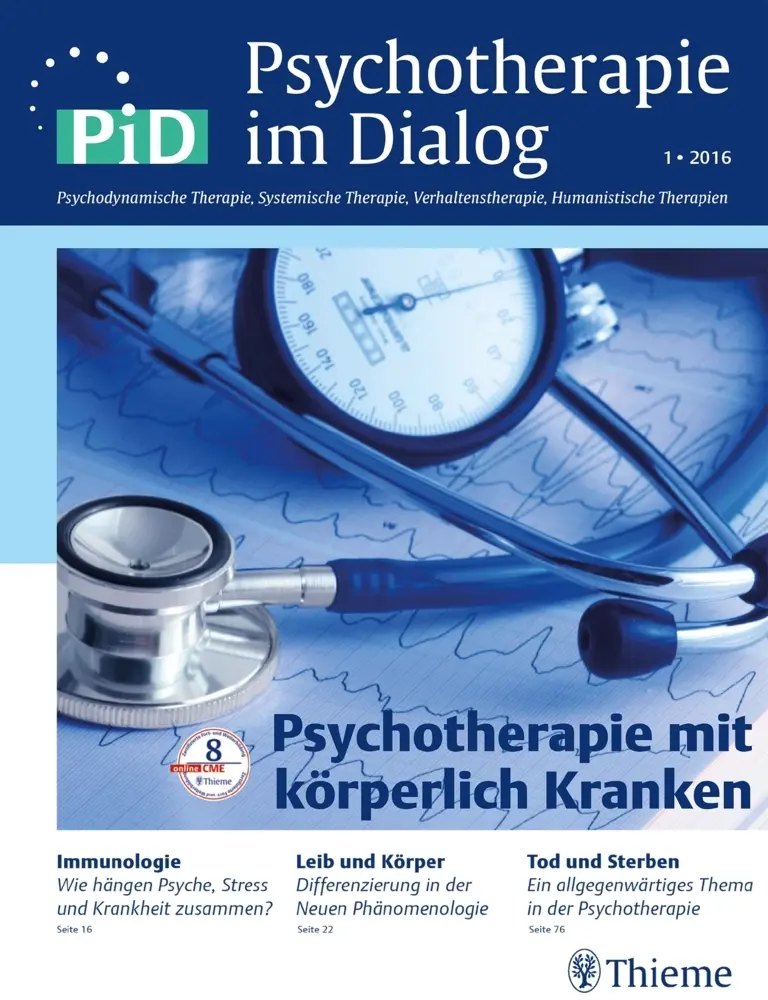 Cover: 9783132060418 | Psychotherapie mit körperlich Kranken | PiD - Psychotherapie im Dialog