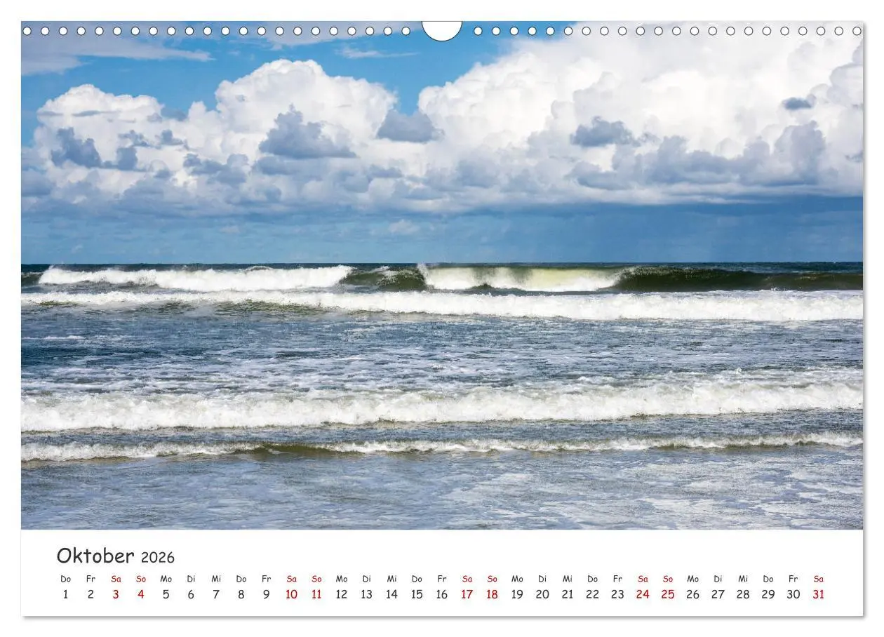 Bild: 9783457400418 | Nordsee, Meer, Strand und Wind (Wandkalender 2026 DIN A3 quer),...