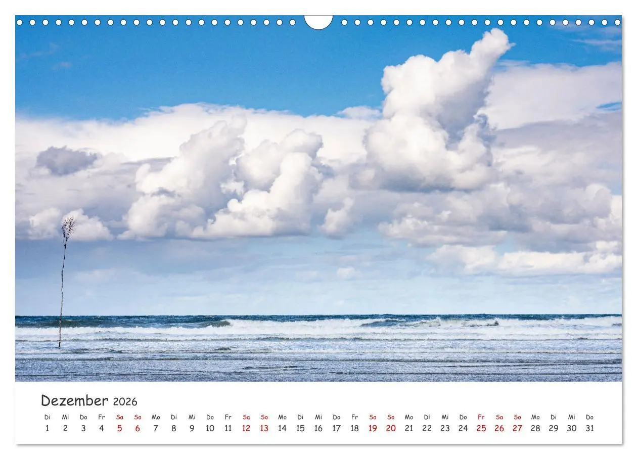 Bild: 9783457400418 | Nordsee, Meer, Strand und Wind (Wandkalender 2026 DIN A3 quer),...
