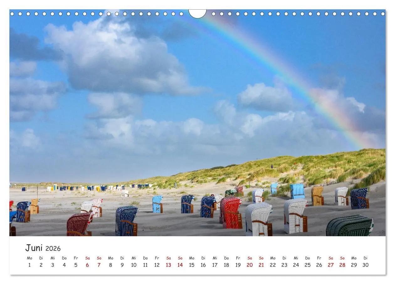 Bild: 9783457400418 | Nordsee, Meer, Strand und Wind (Wandkalender 2026 DIN A3 quer),...