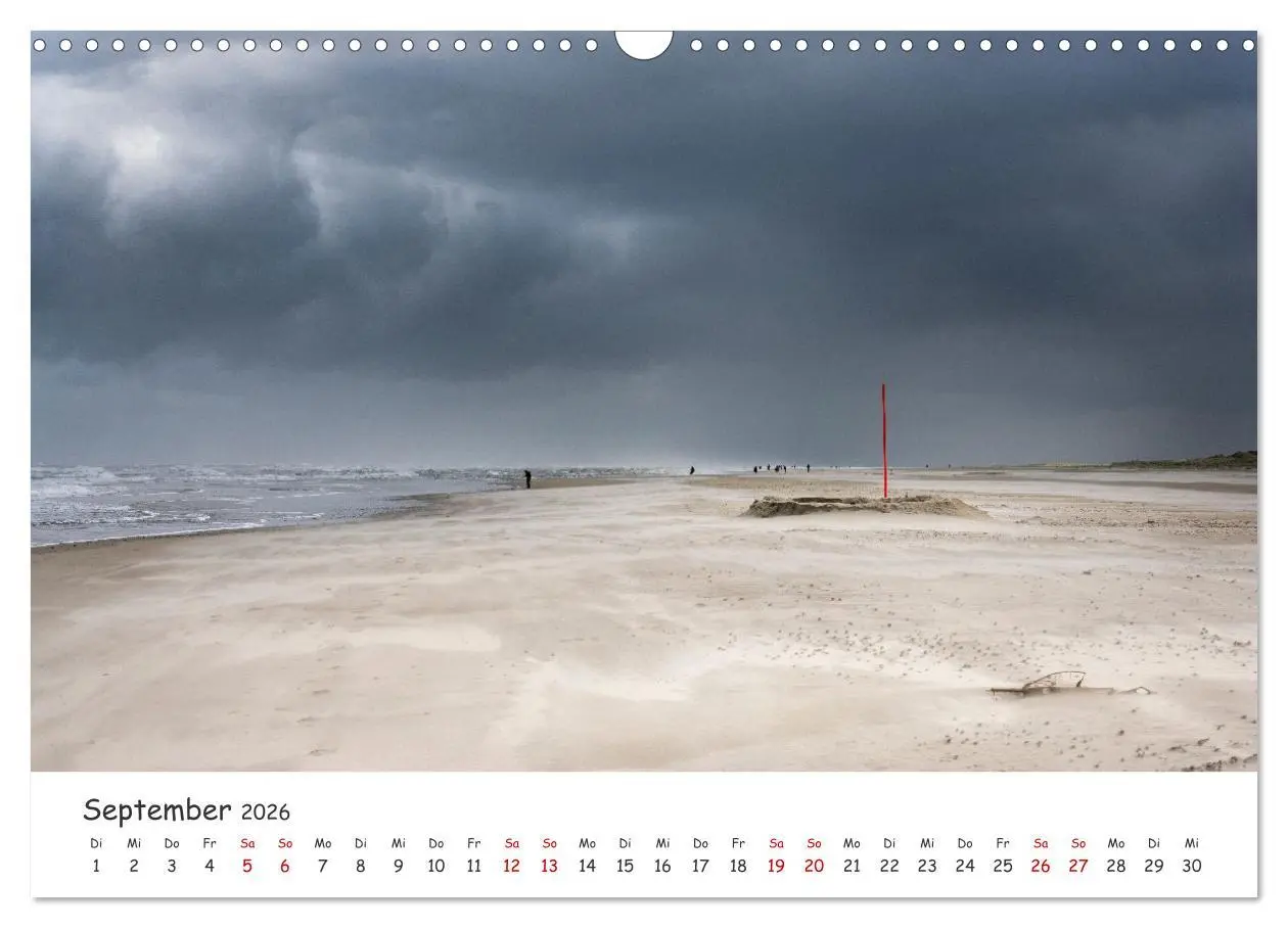 Bild: 9783457400418 | Nordsee, Meer, Strand und Wind (Wandkalender 2026 DIN A3 quer),...