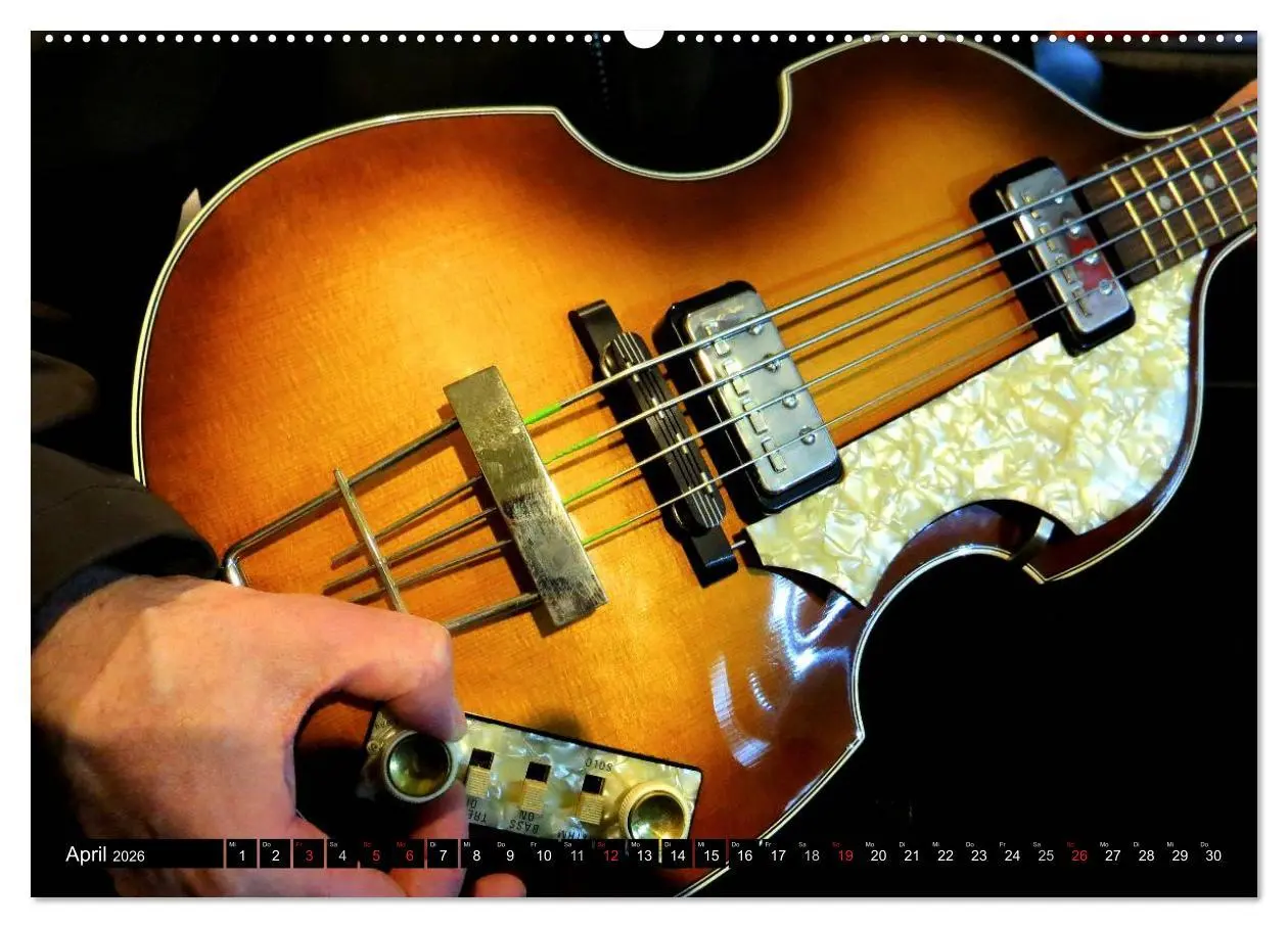 Bild: 9783457950418 | JAZZGITARREN in Szene gesetzt (Wandkalender 2026 DIN A2 quer),...
