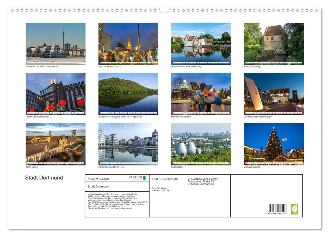 Bild: 9783569820418 | Stadt Dortmund (Wandkalender 2027 DIN A2 quer), CALVENDO...