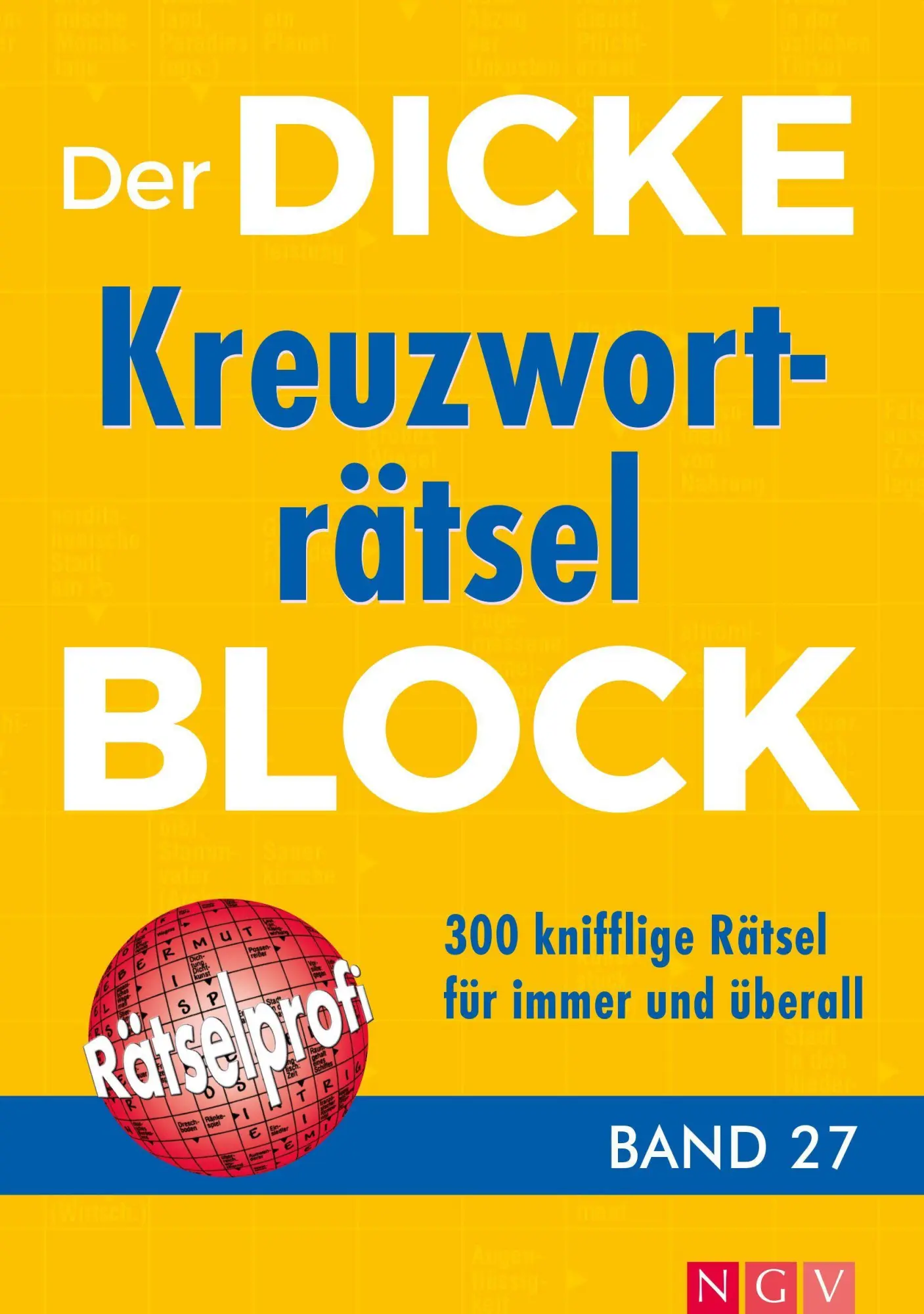 Cover: 9783625180418 | Der dicke Kreuzworträtsel-Block Band 27 | Taschenbuch | 336 S. | 2018