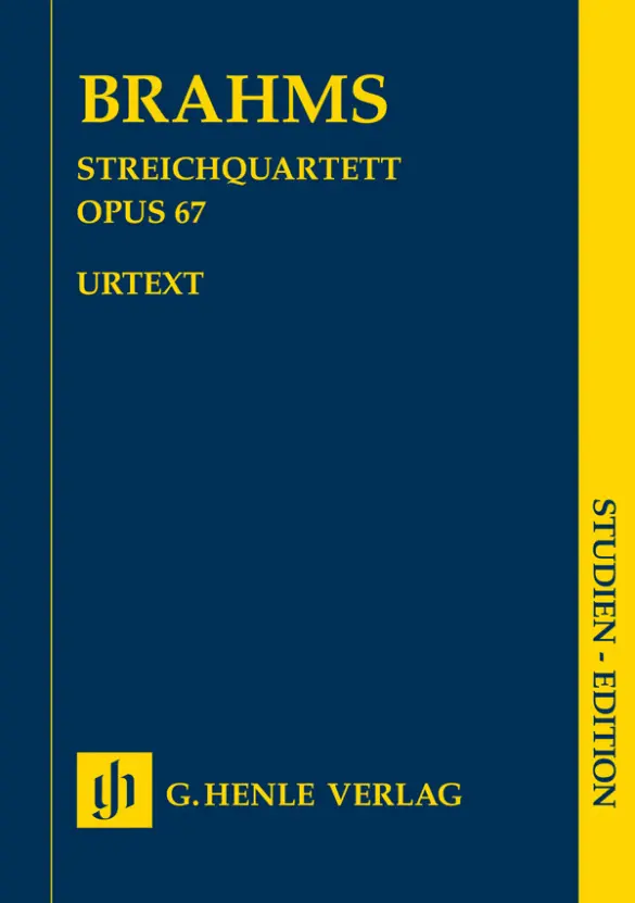Cover: 9790201890418 | Streichquartett Op.67 | Urtext Edition | Johannes Brahms