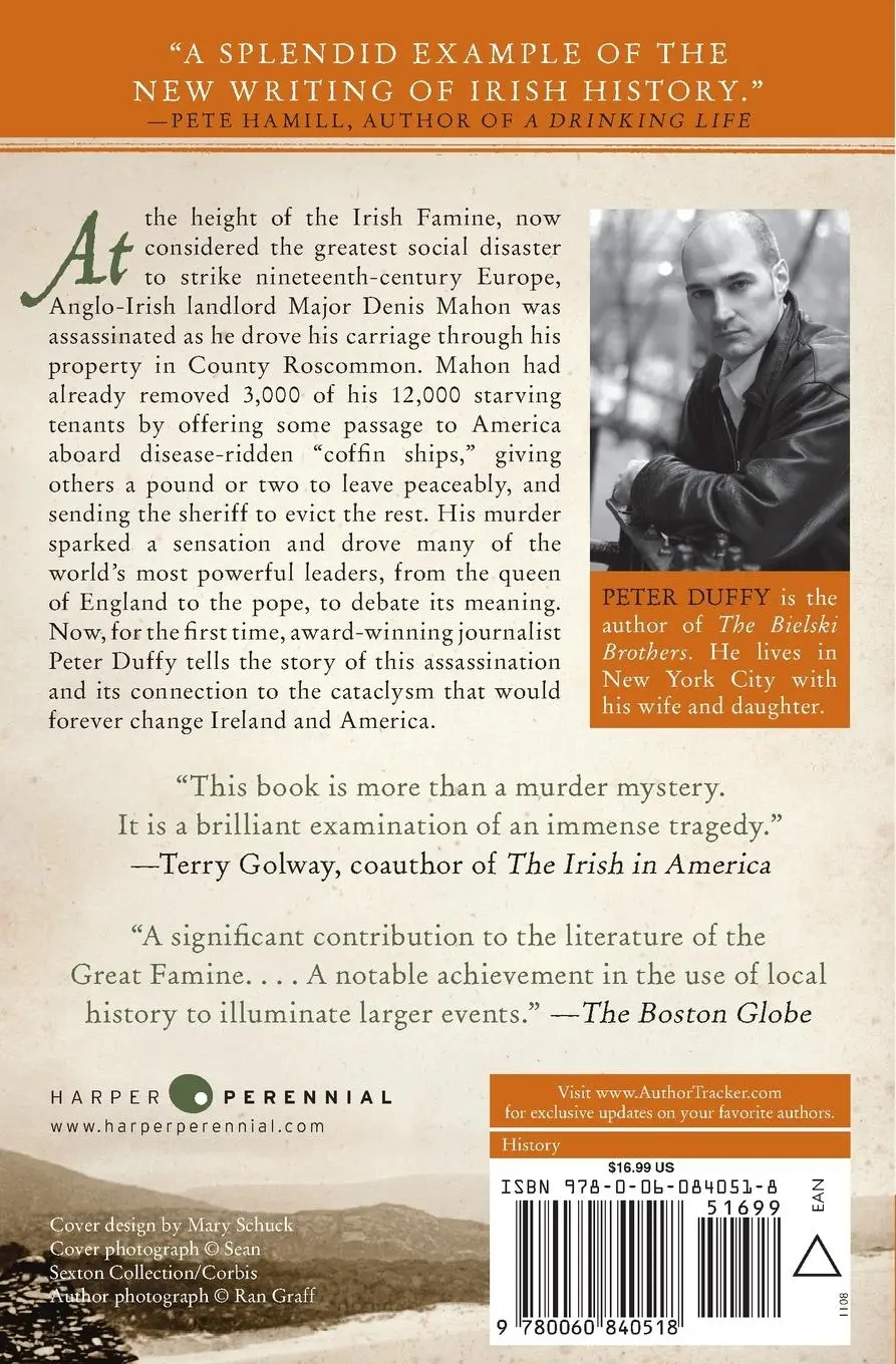 Rückseite: 9780060840518 | The Killing of Major Denis Mahon | A Mystery of Old Ireland | Duffy
