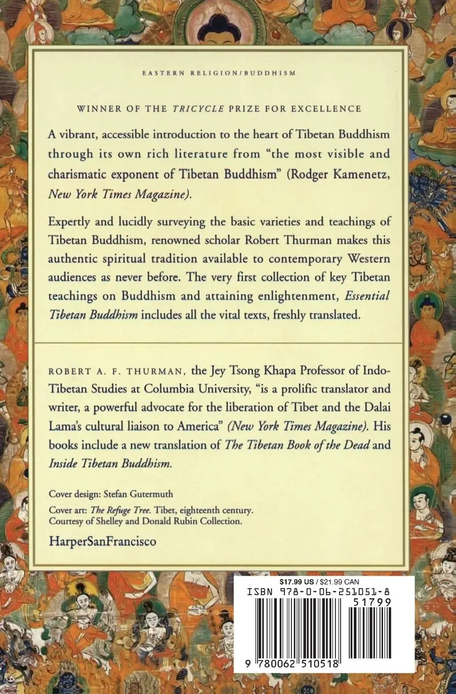 Rückseite: 9780062510518 | Essential Tibetan Buddhism (Revised) | Robert A Thurman | Taschenbuch