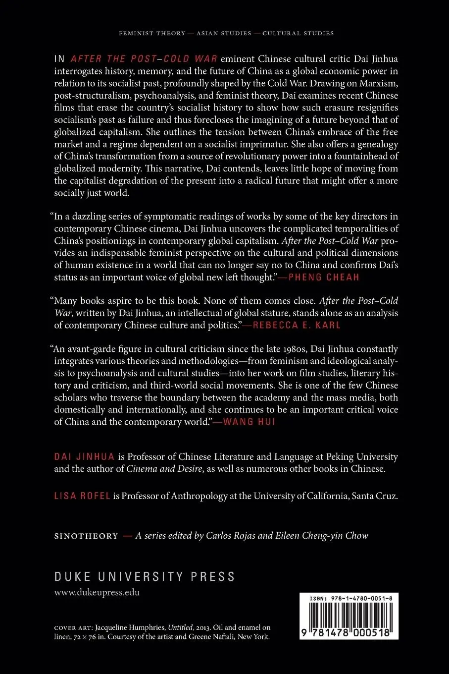 Rückseite: 9781478000518 | After the Post-Cold War | The Future of Chinese History | Jinhua Dai