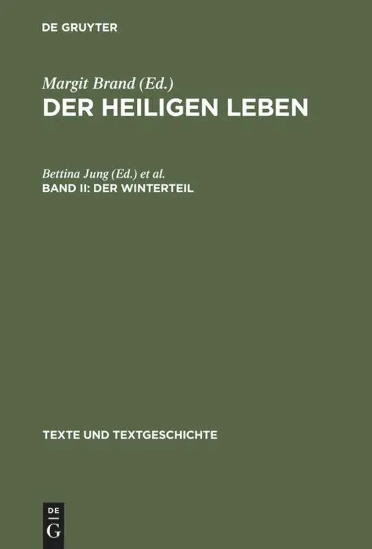 Cover: 9783484360518 | Der Winterteil | Werner Williams-Krapp (u. a.) | Buch | XLVII | 2004