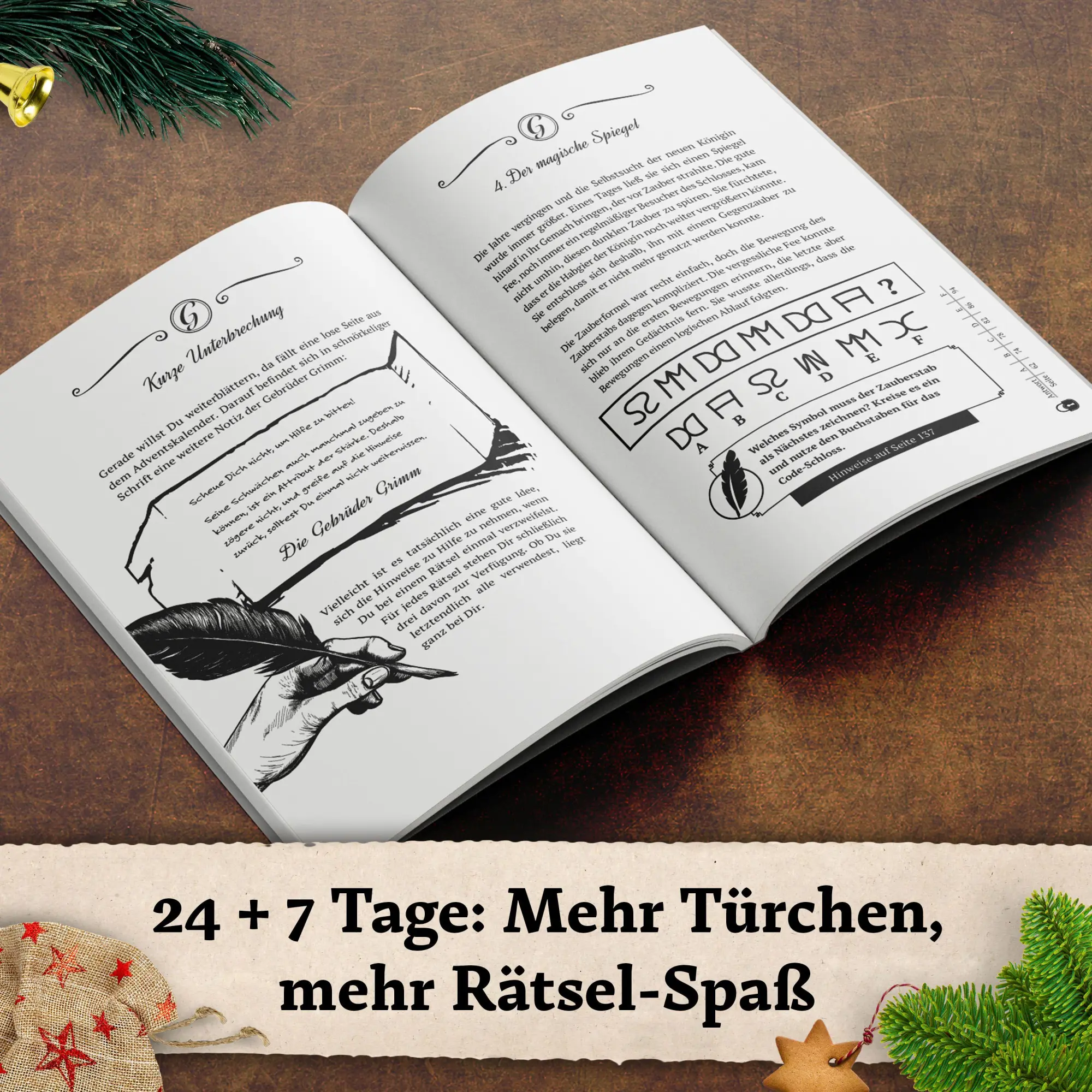 Bild: 9783985610518 | Der Rätsel-Adventskalender der Gebrüder Grimm | Lisa Marie Bopp | Buch