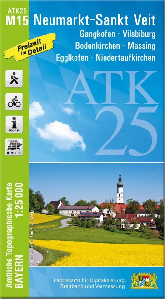 Cover: 9783987760518 | ATK25-M15 Neumarkt-Sankt Veit (Amtliche Topographische Karte 1:25000)