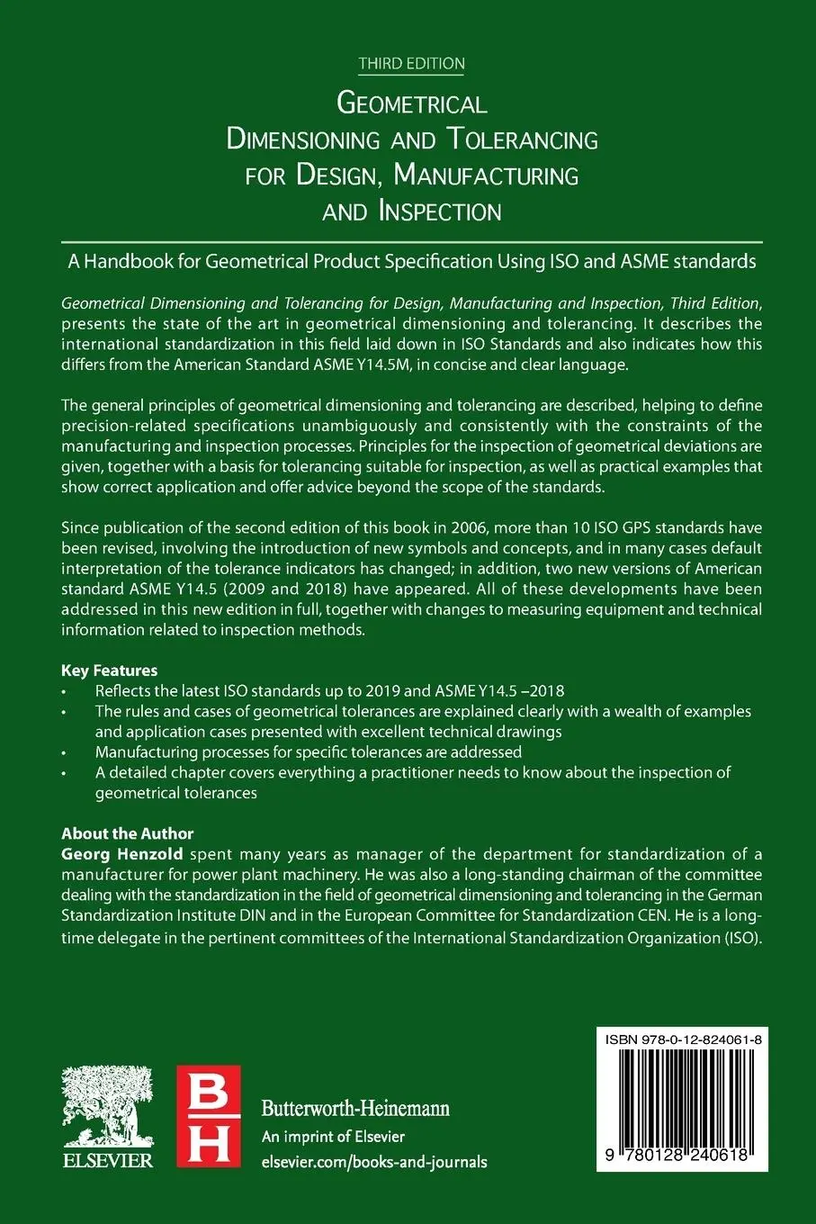 Rückseite: 9780128240618 | Geometrical Dimensioning and Tolerancing for Design, Manufacturing...