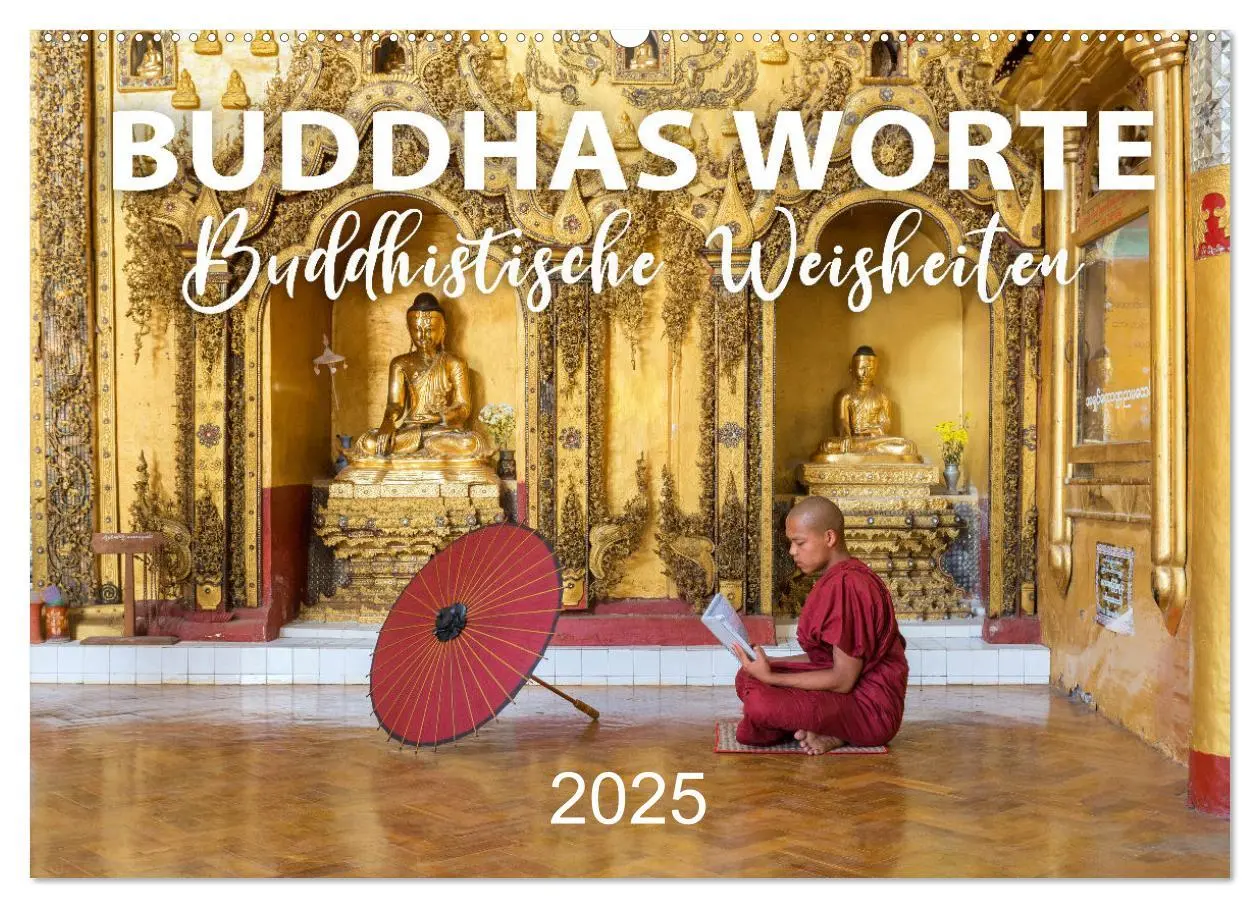 Cover: 9783435080618 | BUDDHAS WORTE - Buddhistische Weisheiten (Wandkalender 2025 DIN A2...