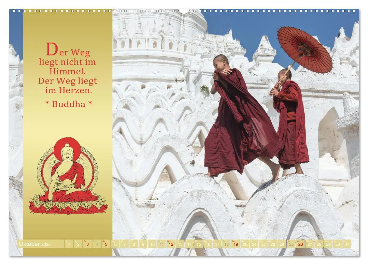 Bild: 9783435080618 | BUDDHAS WORTE - Buddhistische Weisheiten (Wandkalender 2025 DIN A2...
