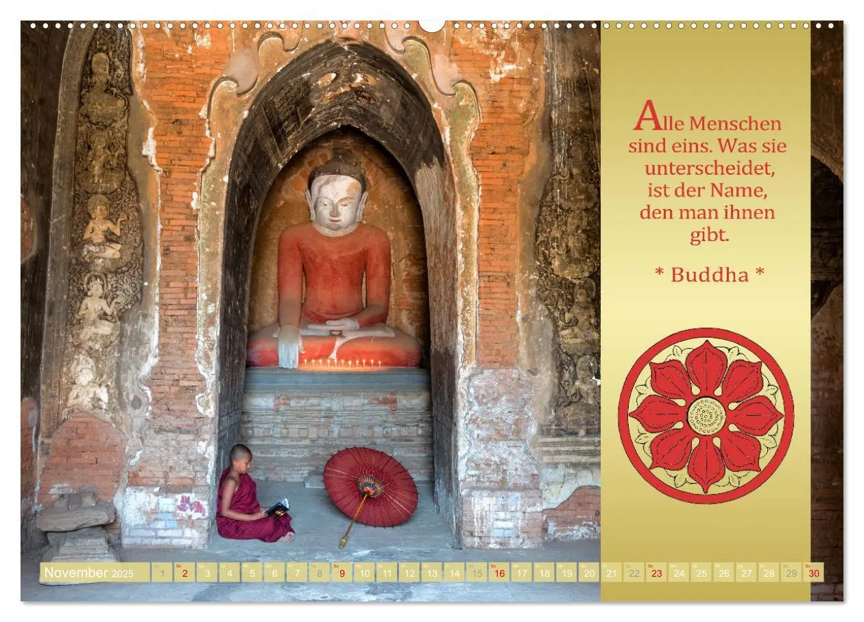 Bild: 9783435080618 | BUDDHAS WORTE - Buddhistische Weisheiten (Wandkalender 2025 DIN A2...