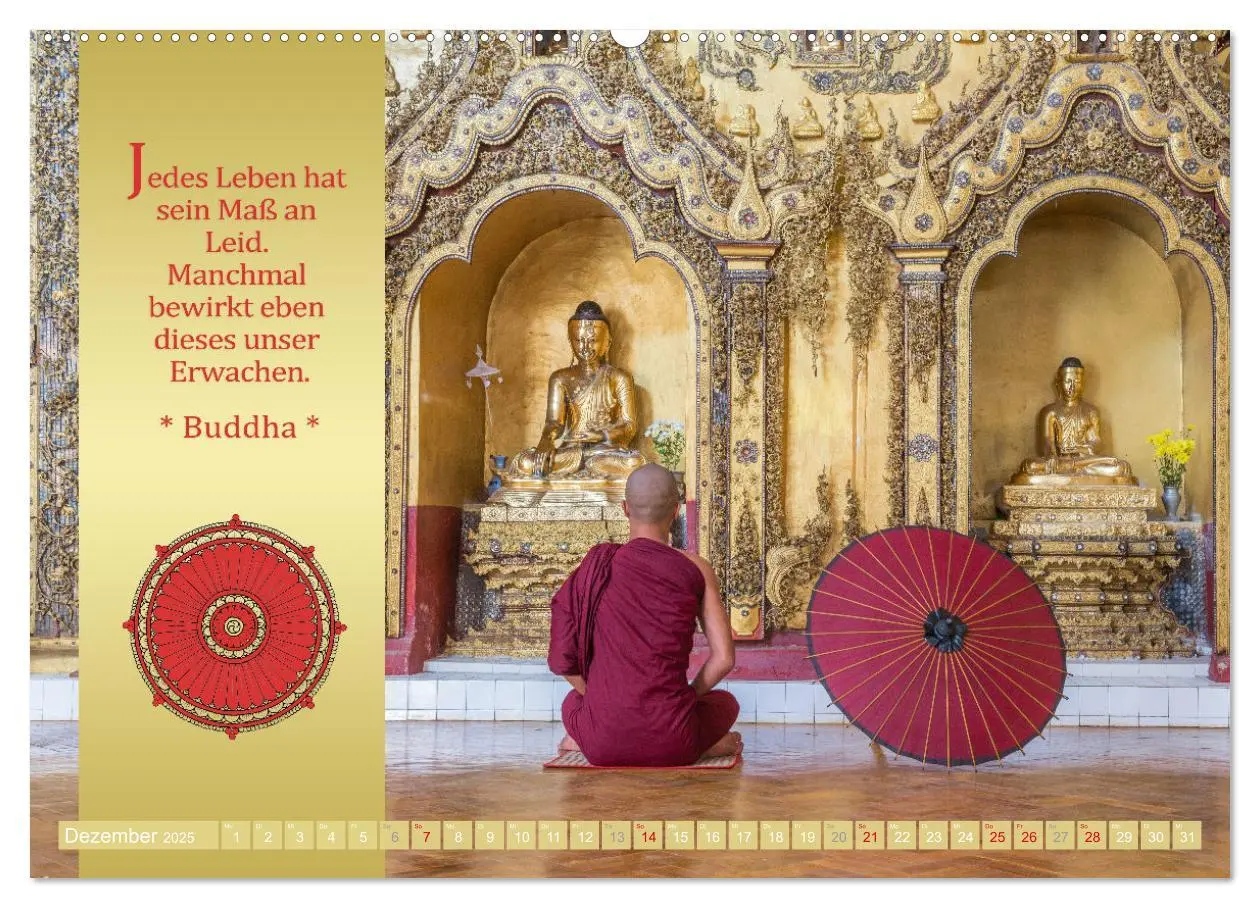 Bild: 9783435080618 | BUDDHAS WORTE - Buddhistische Weisheiten (Wandkalender 2025 DIN A2...