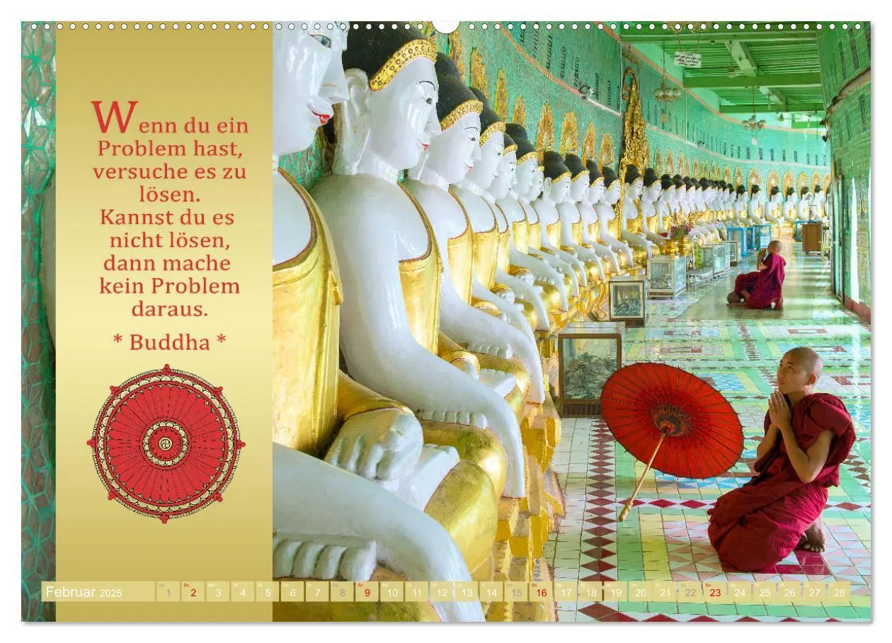 Bild: 9783435080618 | BUDDHAS WORTE - Buddhistische Weisheiten (Wandkalender 2025 DIN A2...