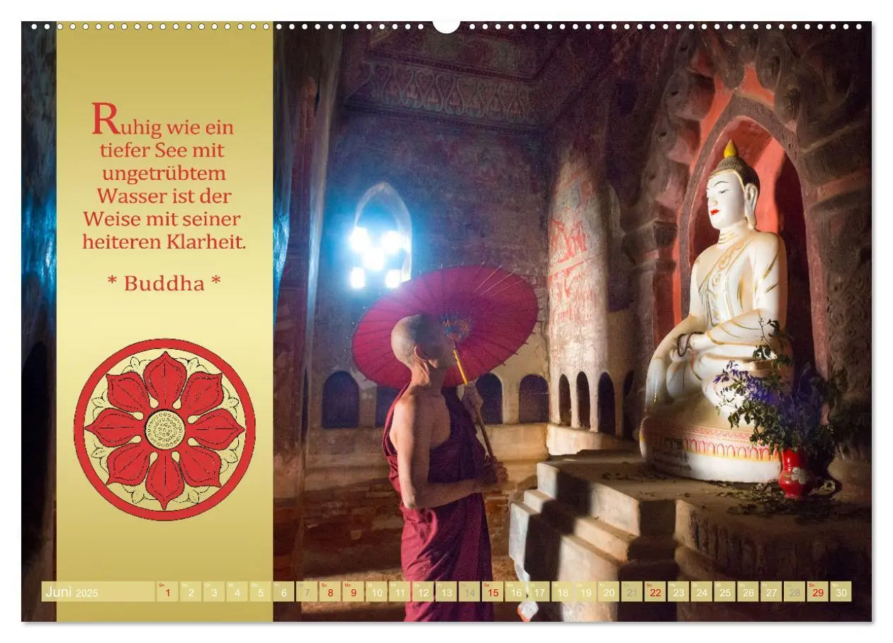 Bild: 9783435080618 | BUDDHAS WORTE - Buddhistische Weisheiten (Wandkalender 2025 DIN A2...