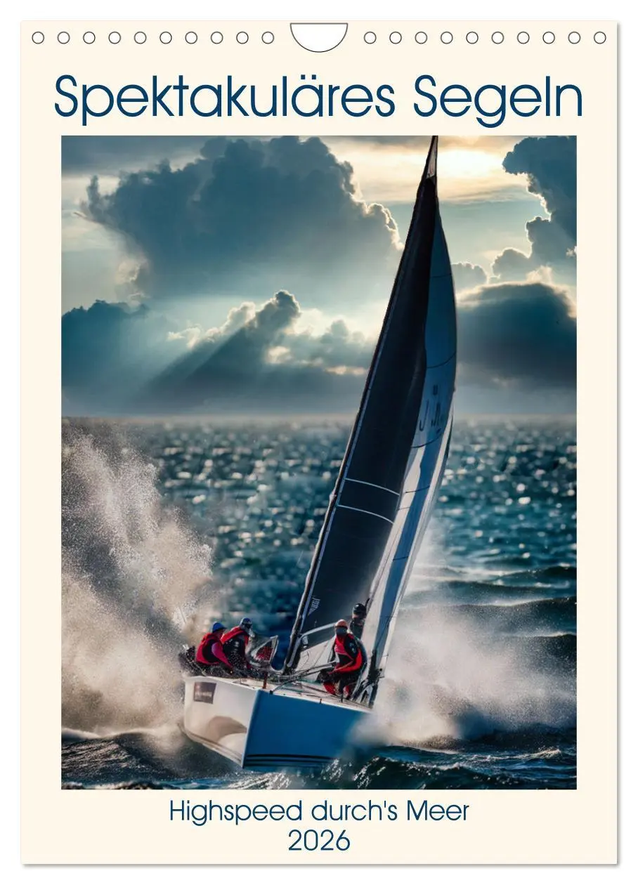 Cover: 9783516260618 | Spektakuläres Segeln (Wandkalender 2026 DIN A4 hoch), CALVENDO...