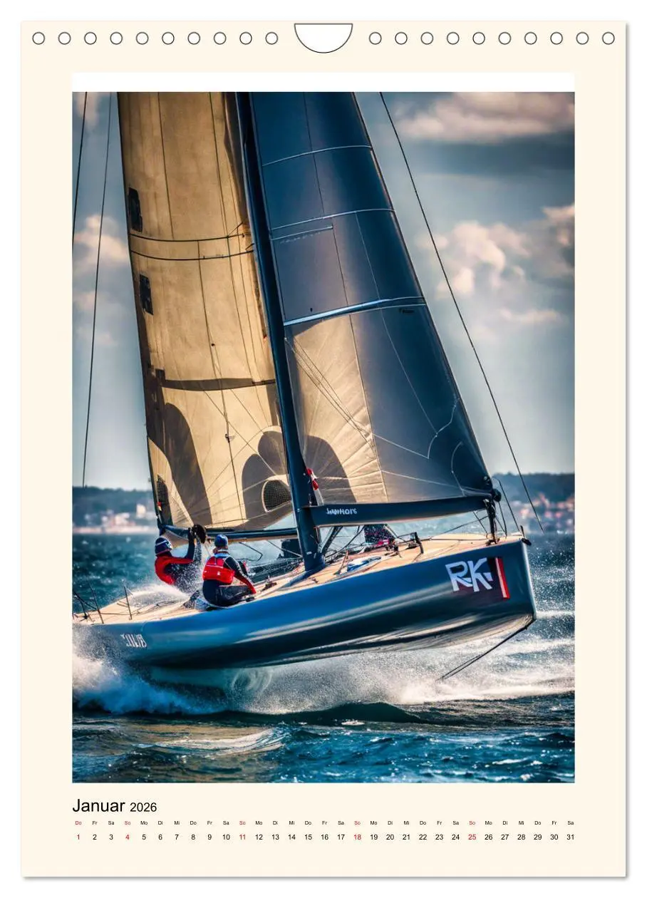 Bild: 9783516260618 | Spektakuläres Segeln (Wandkalender 2026 DIN A4 hoch), CALVENDO...