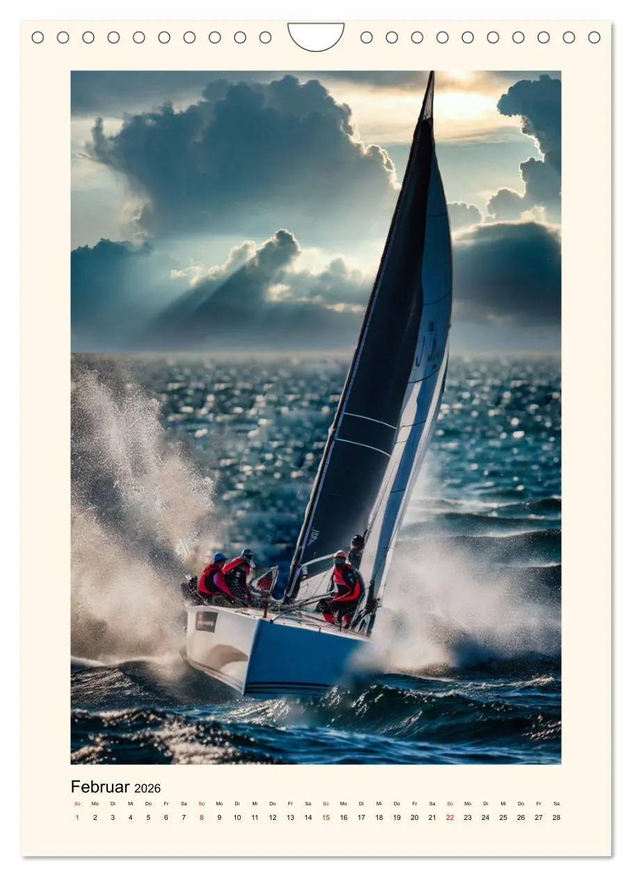 Bild: 9783516260618 | Spektakuläres Segeln (Wandkalender 2026 DIN A4 hoch), CALVENDO...