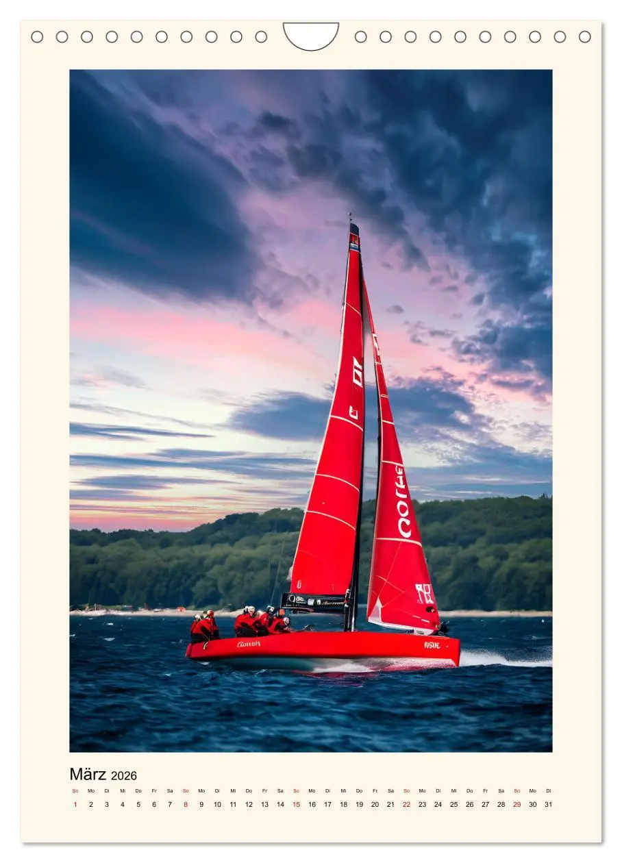 Bild: 9783516260618 | Spektakuläres Segeln (Wandkalender 2026 DIN A4 hoch), CALVENDO...