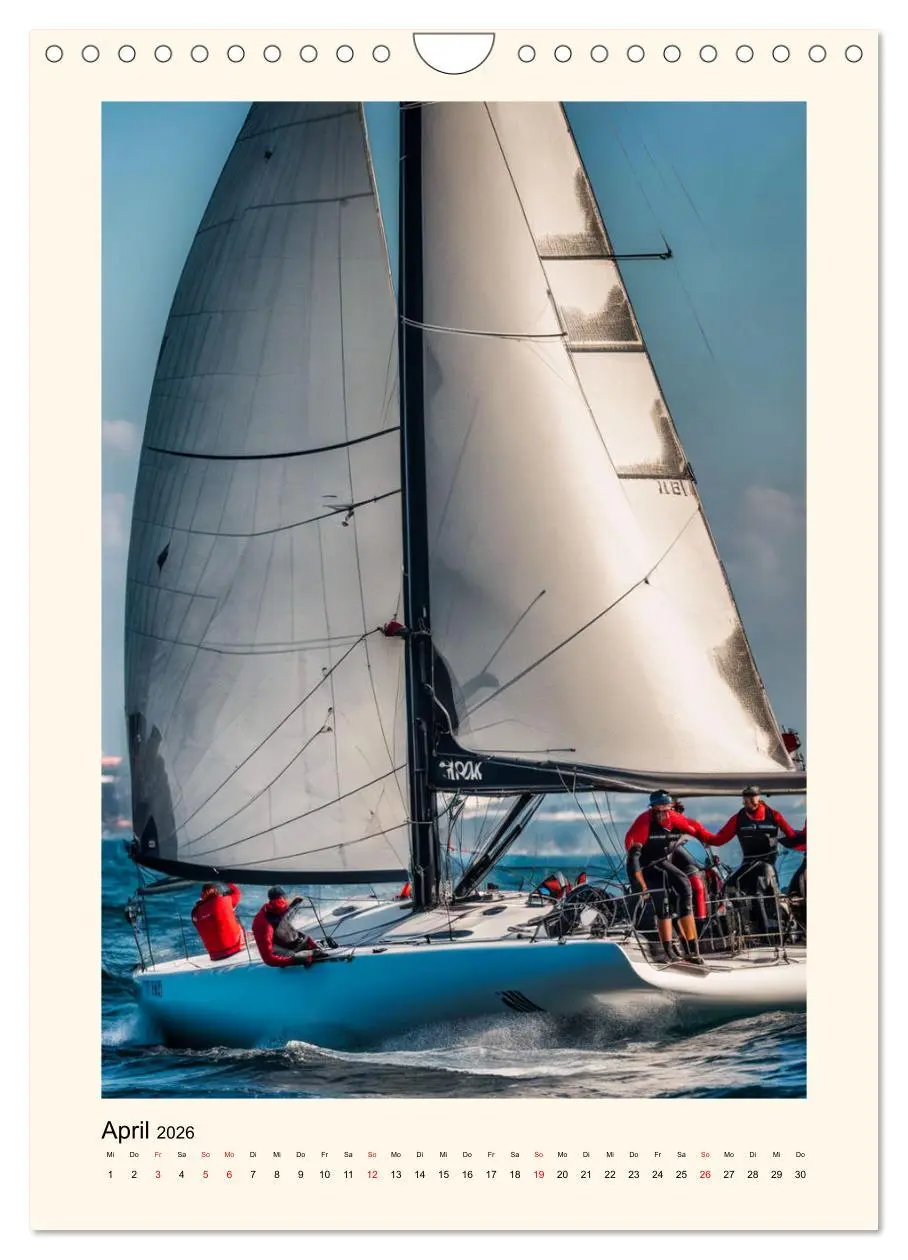 Bild: 9783516260618 | Spektakuläres Segeln (Wandkalender 2026 DIN A4 hoch), CALVENDO...