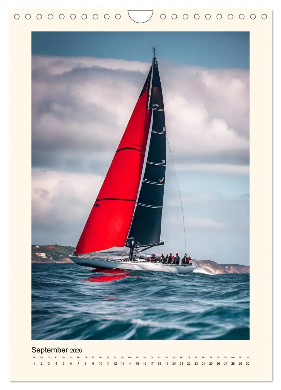 Bild: 9783516260618 | Spektakuläres Segeln (Wandkalender 2026 DIN A4 hoch), CALVENDO...