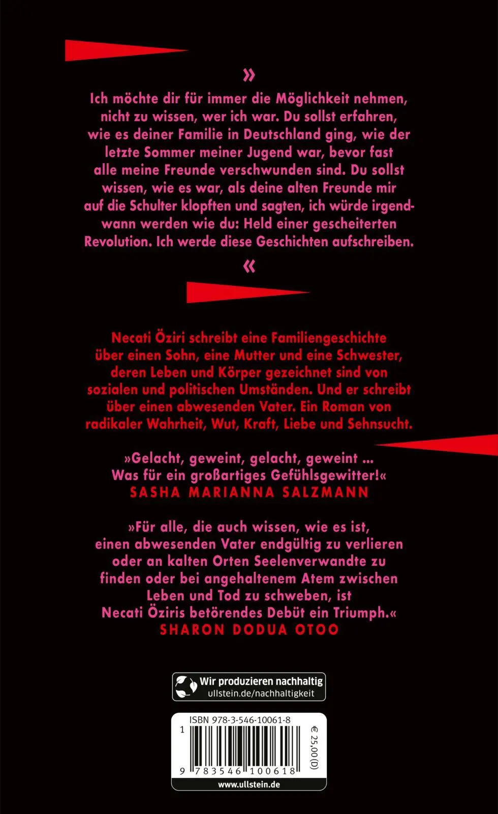 Rückseite: 9783546100618 | Vatermal | Roman Gewinner Literaturpreis Ruhr 2024 | Necati Öziri