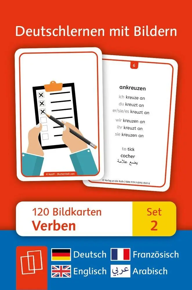 Cover: 9783834670618 | Verben: Set 2 - Deutsch, Englisch, Französisch und Arabisch | Walter