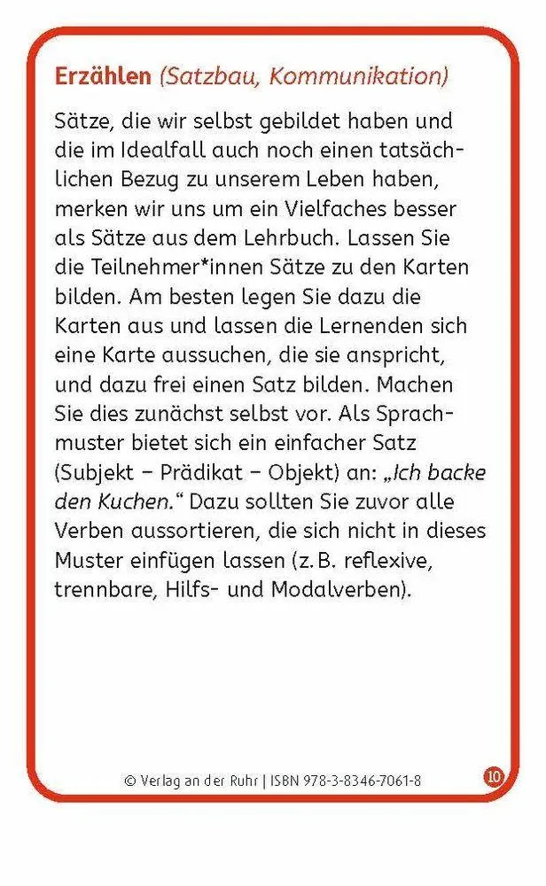 Bild: 9783834670618 | Verben: Set 2 - Deutsch, Englisch, Französisch und Arabisch | Walter