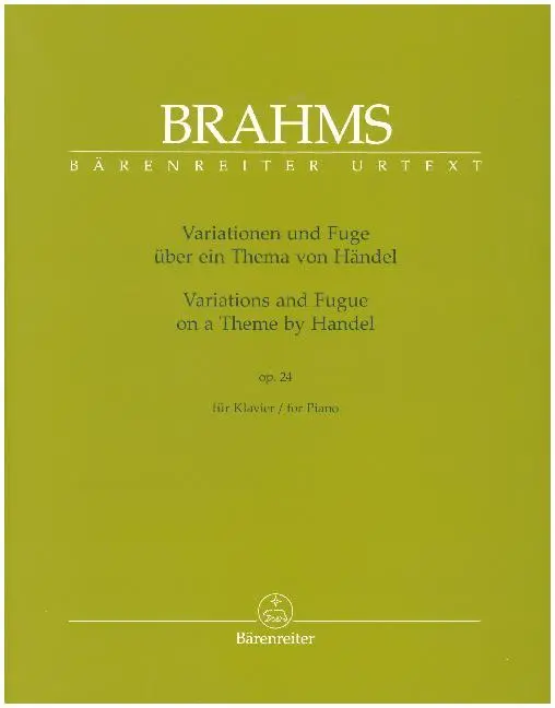 Cover: 9790006530618 | Variationen und Fuge über ein Thema von Händel op. 24 für Klavier