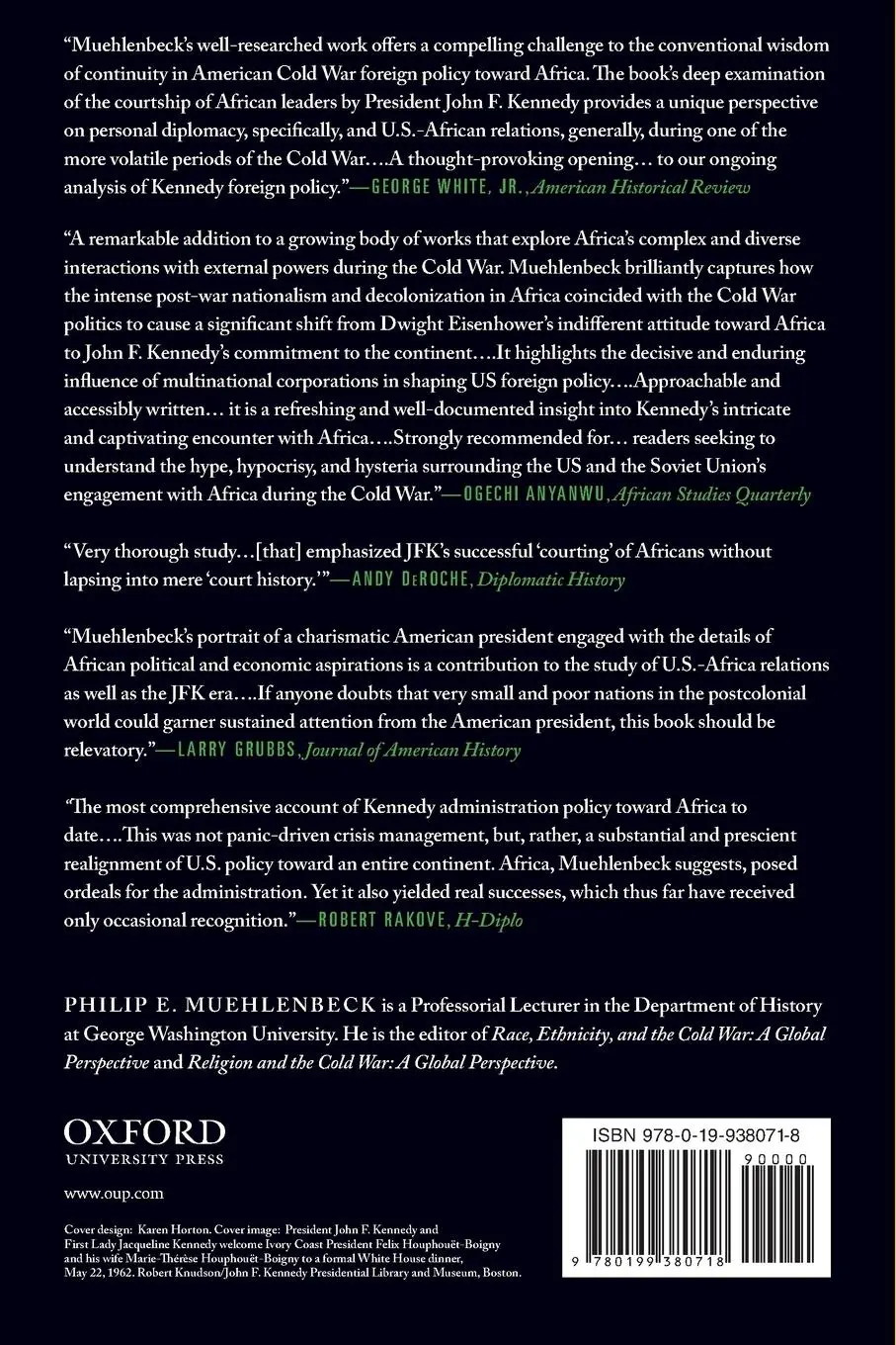 Rückseite: 9780199380718 | Betting on the Africans | Philip E. Muehlenbeck | Taschenbuch | 2014