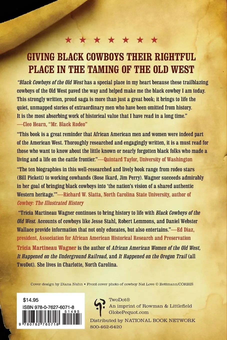 Rückseite: 9780762760718 | Black Cowboys of the Old West | Tricia Martineau Wagner | Taschenbuch