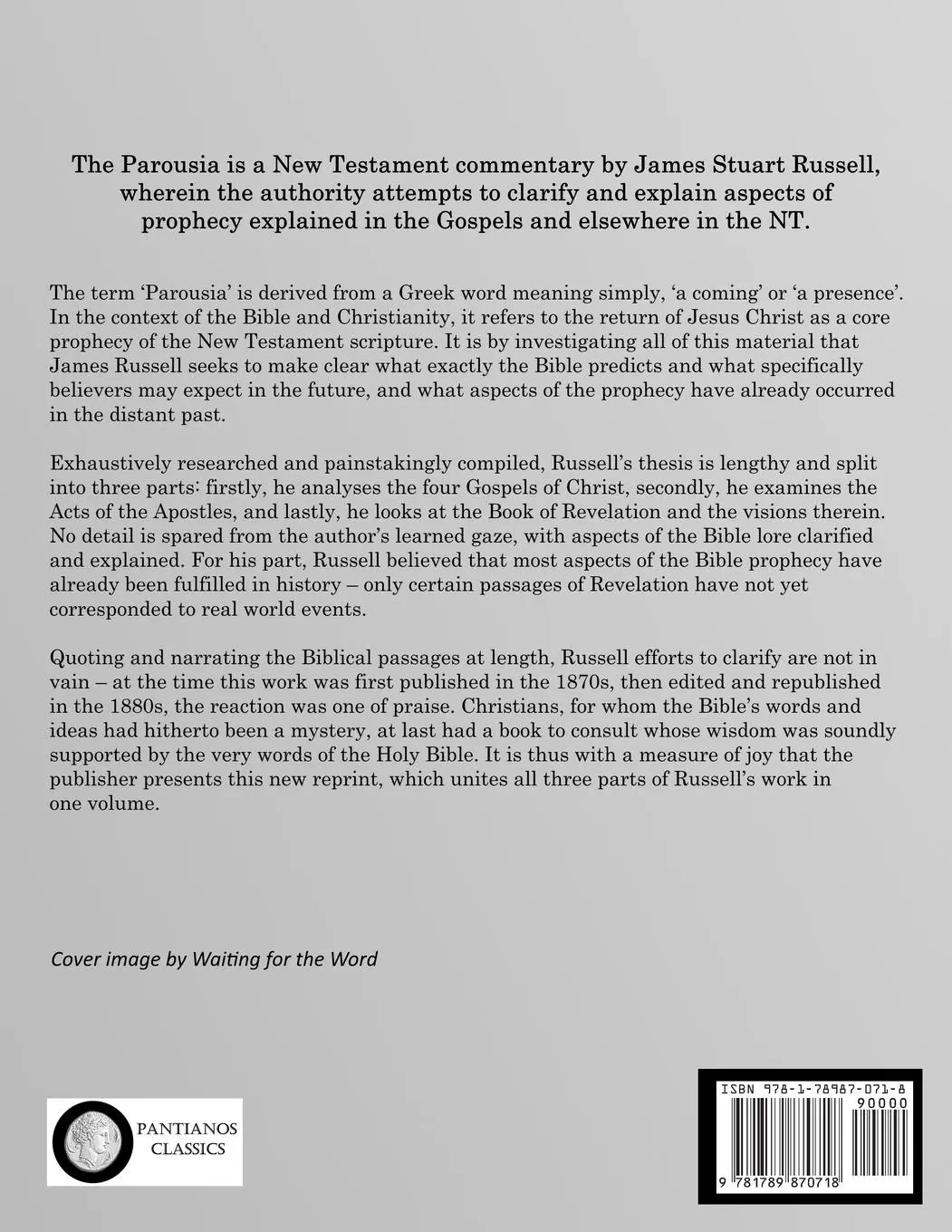 Rückseite: 9781789870718 | The Parousia | James Stuart Russell | Taschenbuch | Englisch
