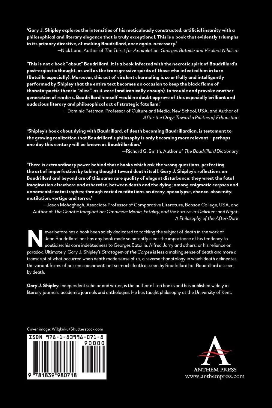 Rückseite: 9781839980718 | Stratagem of the Corpse | Gary J Shipley | Taschenbuch | Englisch